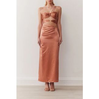 Margot Penny Tone Column Maxi Skirt