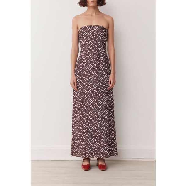 Zara Truffle Spot Print Maxi Dress